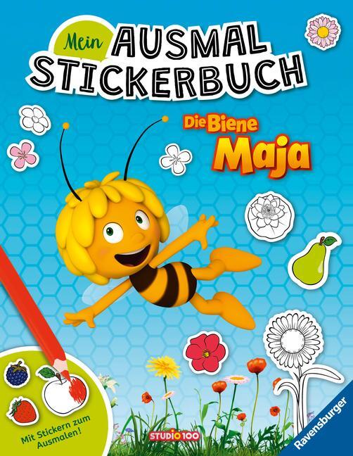 Cover: 9783473497638 | Ravensburger Mein Ausmalstickerbuch Die Biene Maja - Großes Buch...