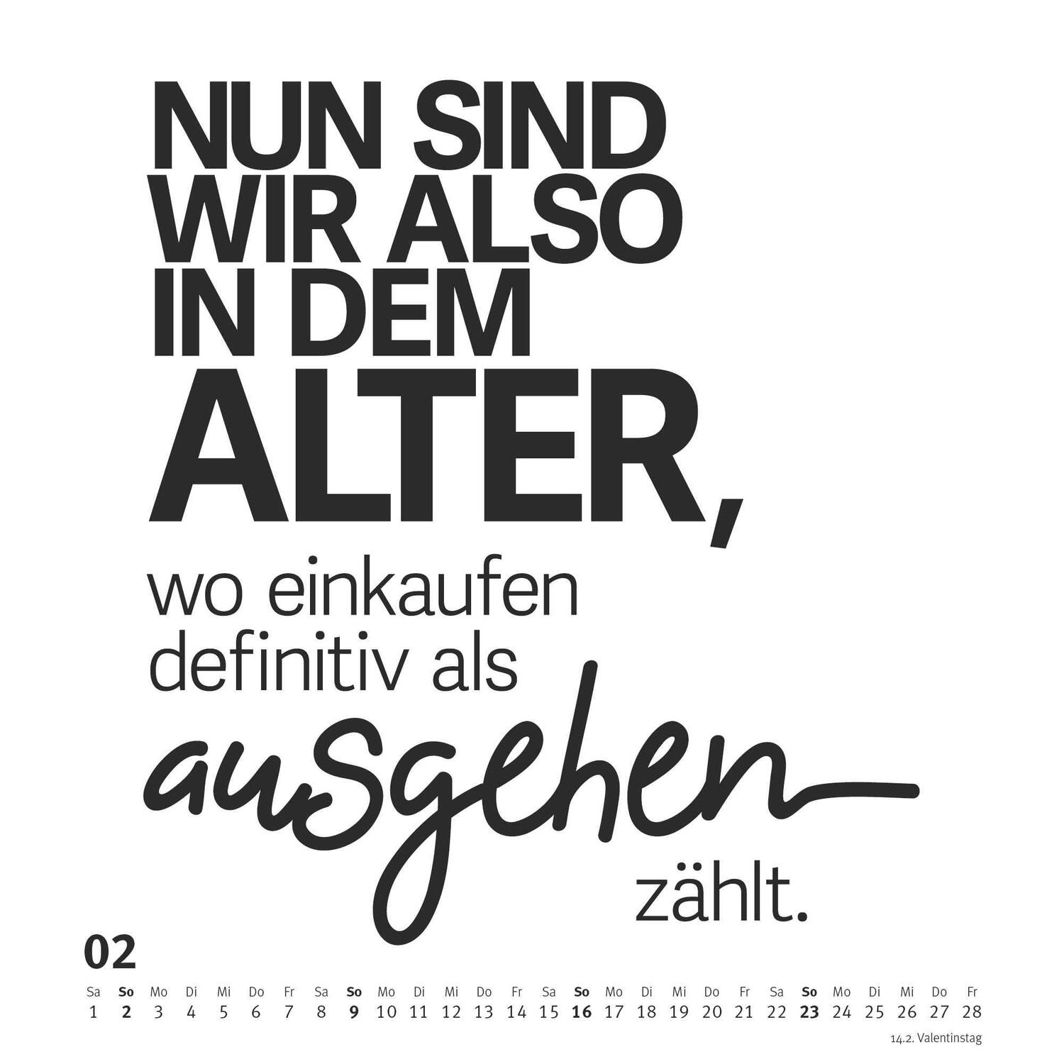 Bild: 4250809653020 | Sprüche im Quadrat 2025 - Typo-Kalender von FUNI SMART ART - Funny...