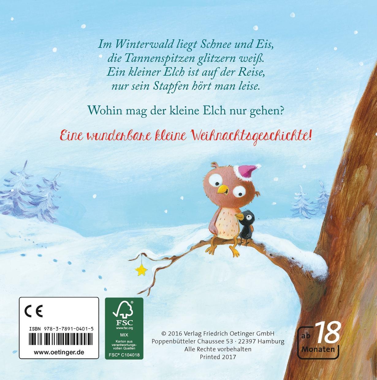 Rückseite: 9783789104015 | Frohe Weihnachten, kleiner Elch! | Anne-Kristin zur Brügge | Buch