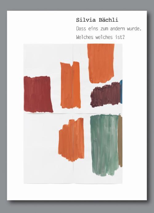 Cover: 9783864424366 | Silvia Bächli: Dass eins zum andern wurde. Welches welches ist? | Buch