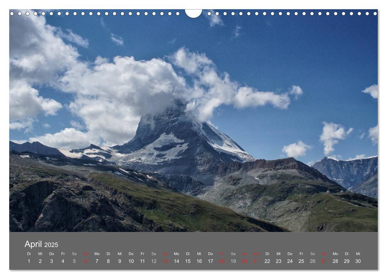 Bild: 9783435611539 | Wallis. Perle der Schweiz (Wandkalender 2025 DIN A3 quer), CALVENDO...