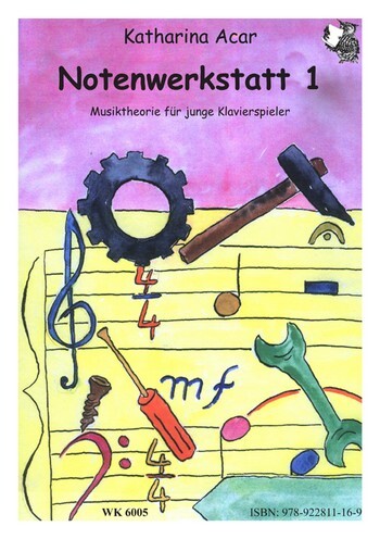 Cover: 9990051796735 | Notenwerkstatt Band 1 für Klavier | Katharina Acar | Waldkauz Verlag