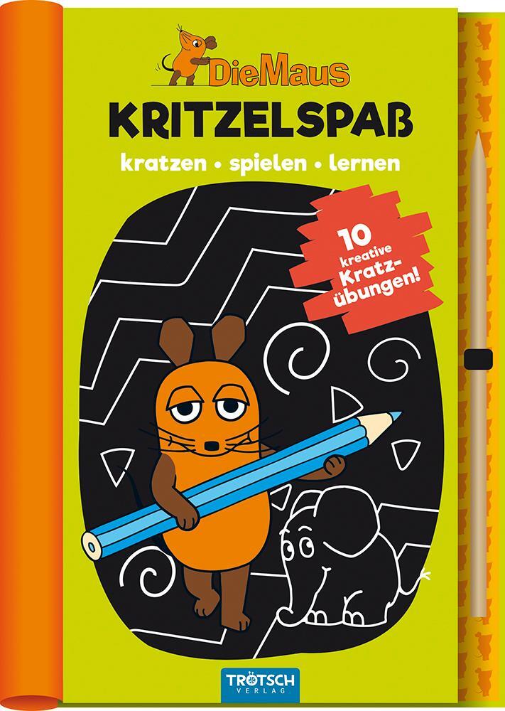 Cover: 9783965521971 | Trötsch Die Maus Kritzelspaß Kratzbuch | Trötsch Verlag GmbH & Co. KG