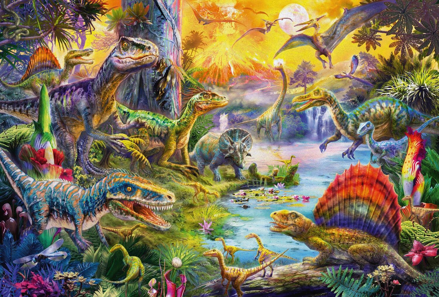 Bild: 4001504563721 | Dinosaurier. Puzzle 60 Teile, mit Add-on (Dinosaurier-Figuren-Set)