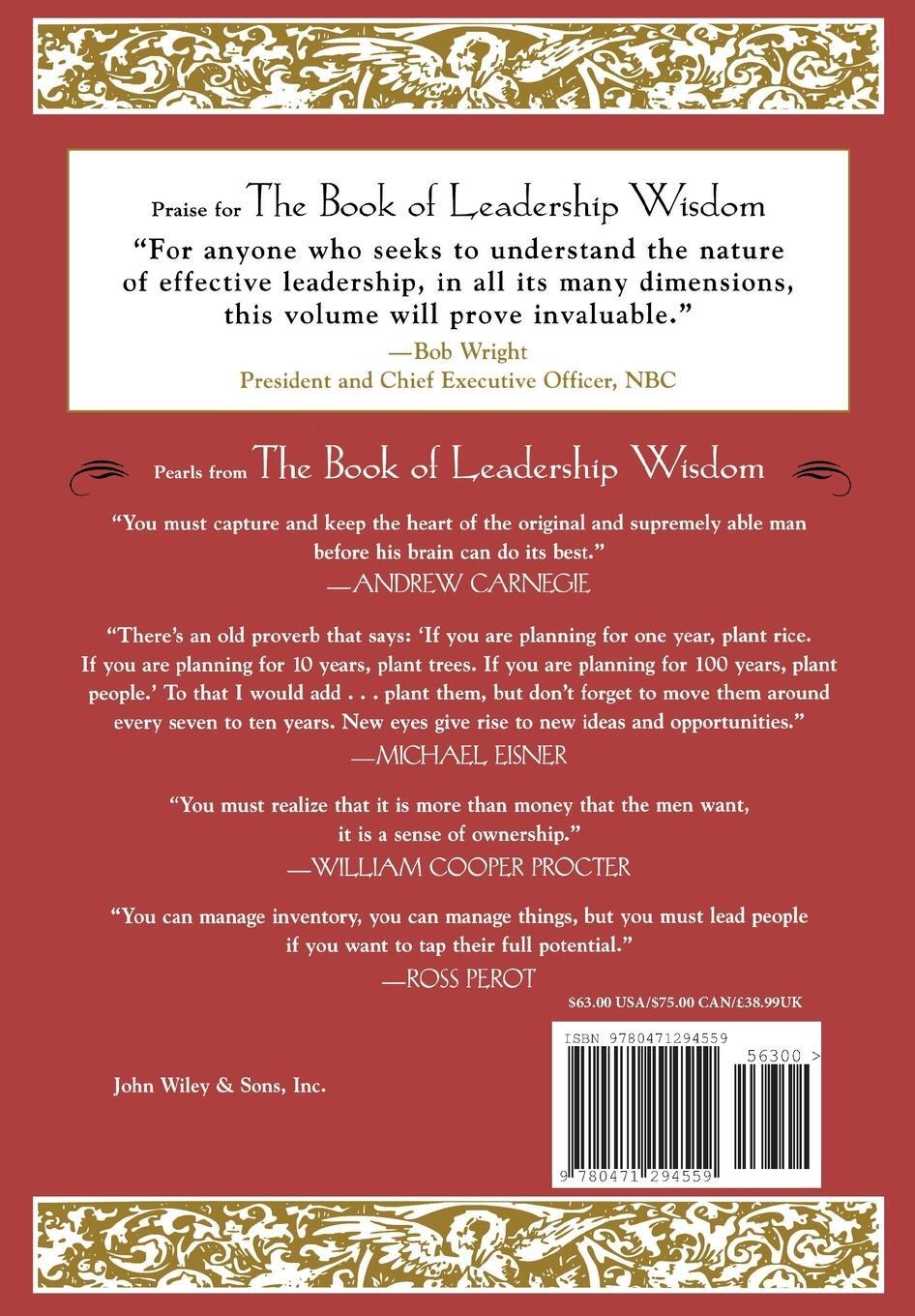 Cover: 9780471294559 | The Book of Leadership Wisdom | Andrew Grove (u. a.) | Buch | XVIII