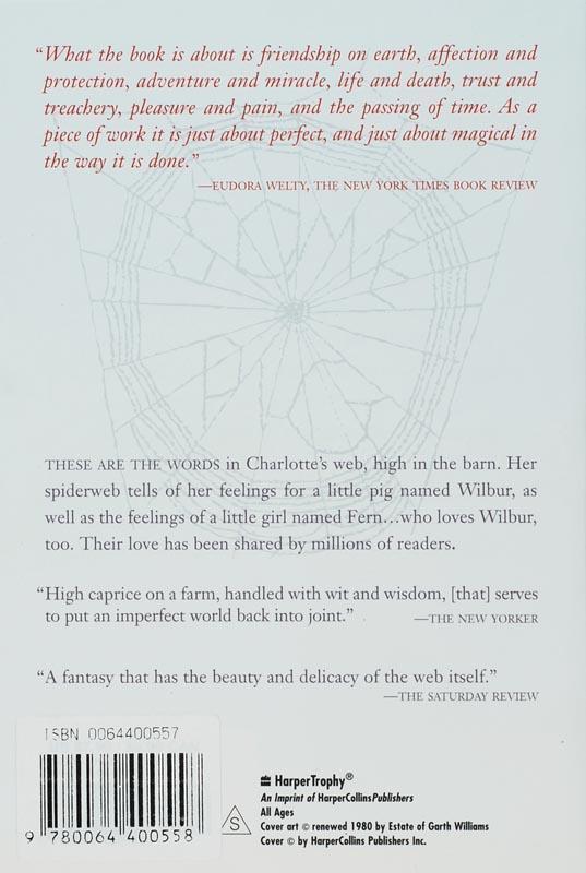 Rückseite: 9780064400558 | Charlotte's Web | E. B. White (u. a.) | Taschenbuch | Englisch | 2012