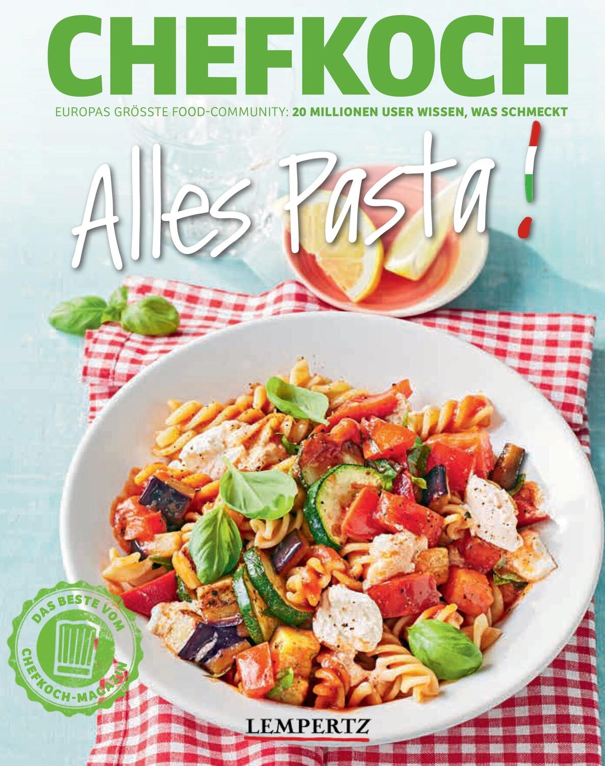 Cover: 9783960584148 | Chefkoch: Alles Pasta! | Taschenbuch | 120 S. | Deutsch | 2021