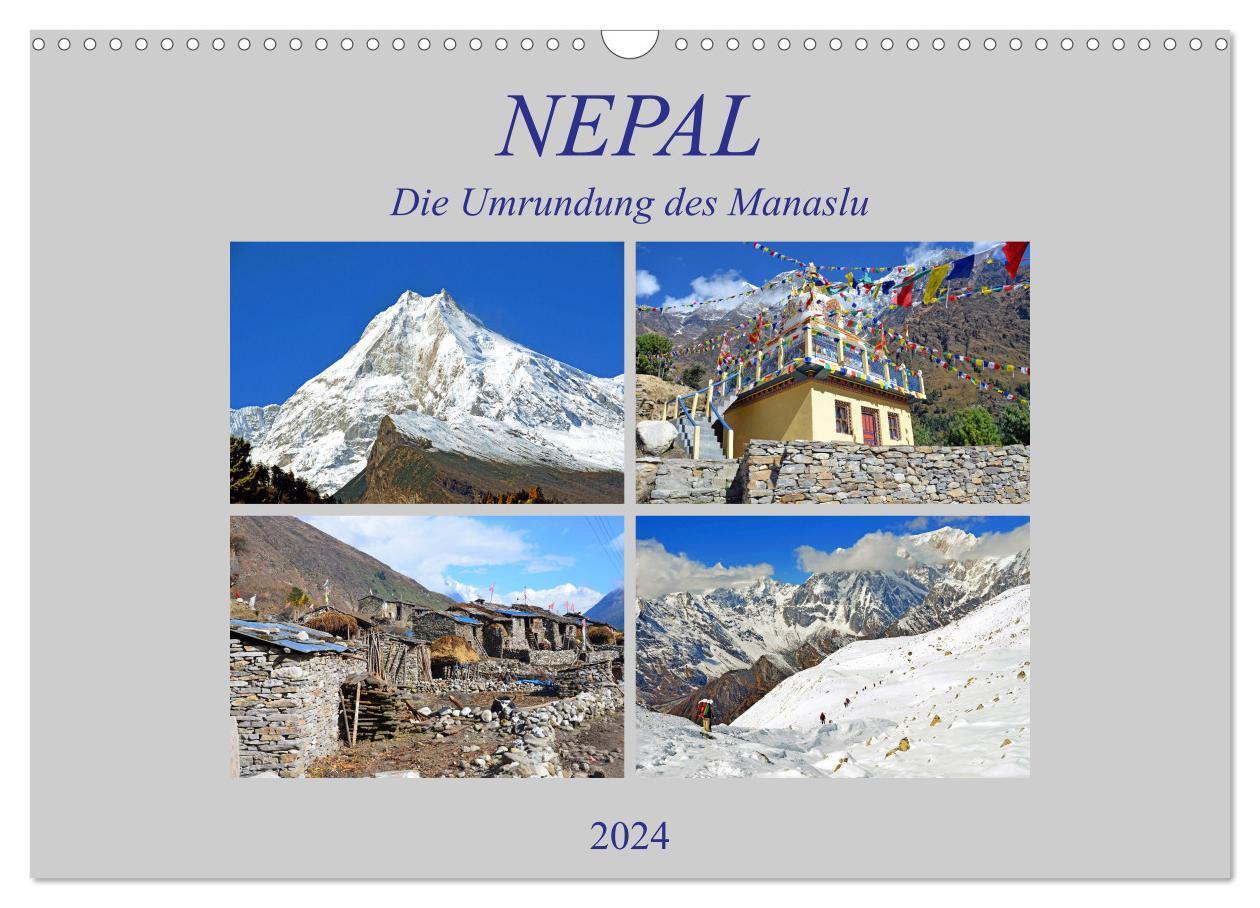Cover: 9783383023248 | NEPAL, die Umrundung des Manaslu (Wandkalender 2024 DIN A3 quer),...