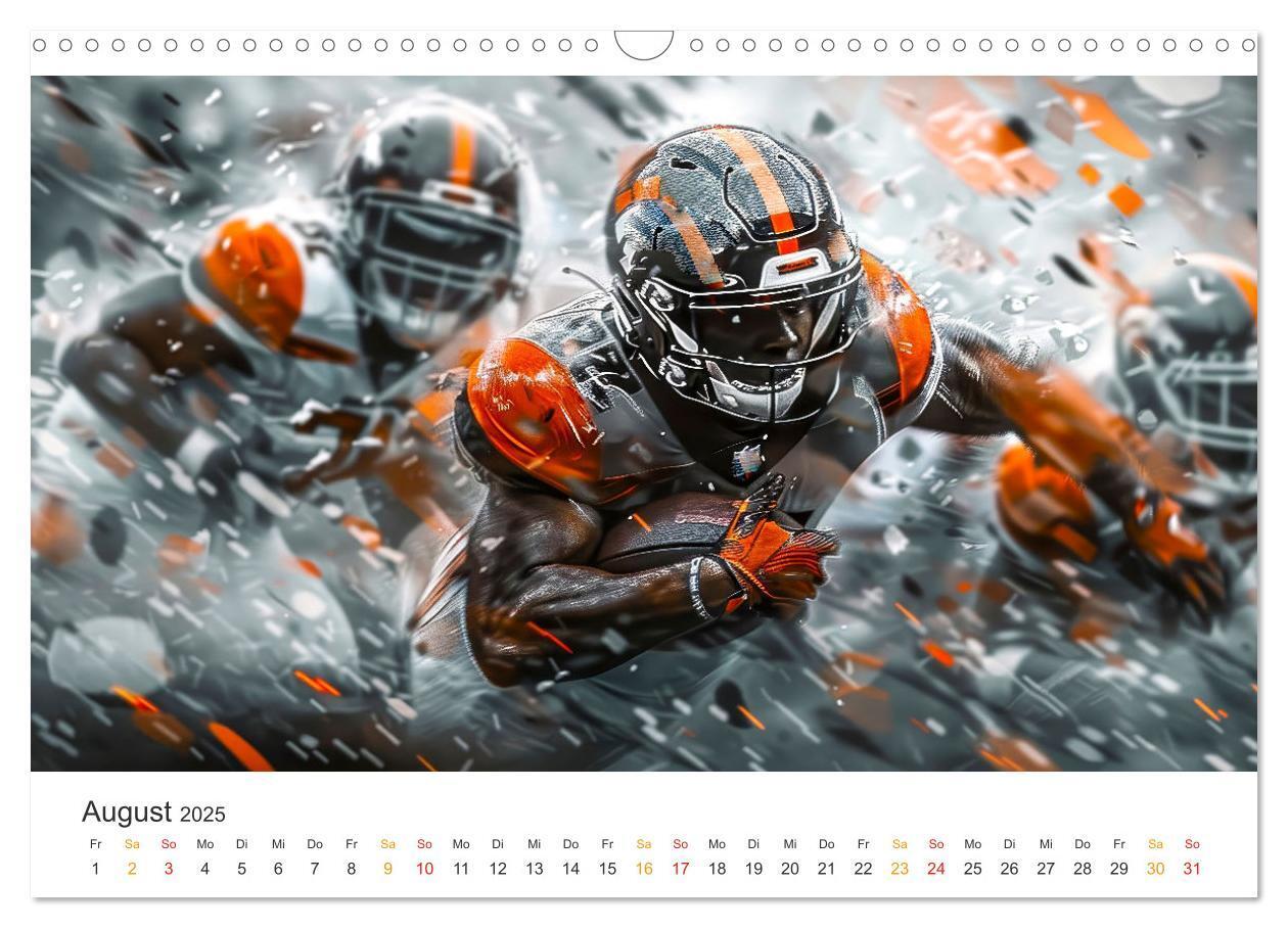 Bild: 9783383806551 | American Football - coole Momente (Wandkalender 2025 DIN A3 quer),...