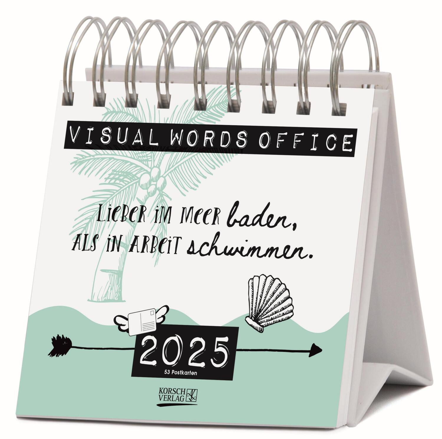 Cover: 9783731876816 | Visual Words Office 2025 | Verlag Korsch | Kalender | Spiralbindung