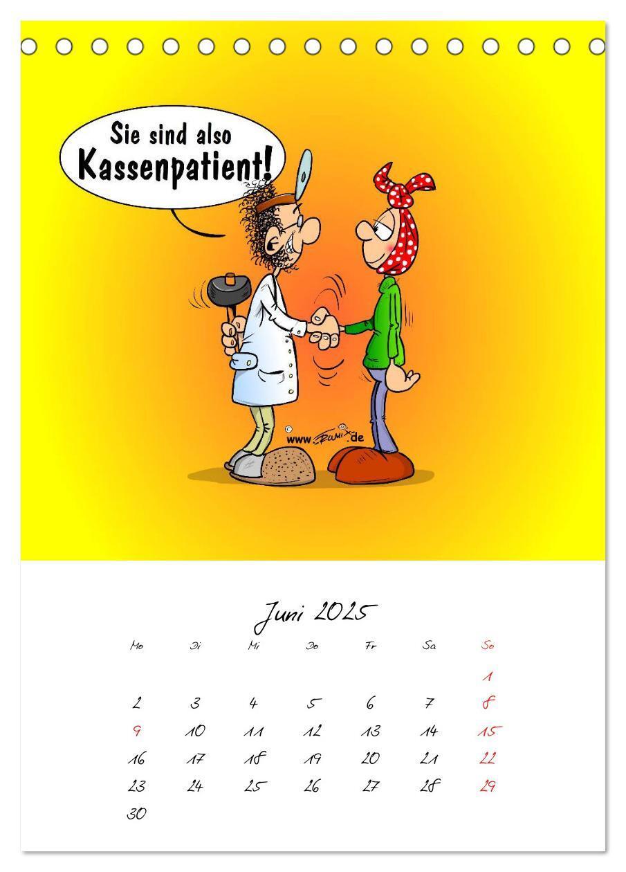 Bild: 9783457045312 | Trumix Cartoons - Gesundheit (Tischkalender 2025 DIN A5 hoch),...