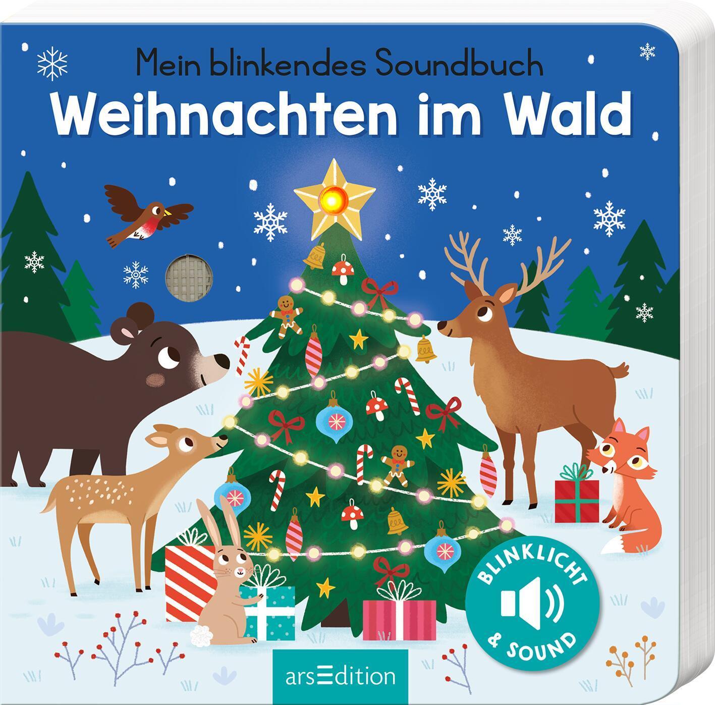 Cover: 9783845848129 | Mein blinkendes Soundbuch - Weihnachten im Wald | Sound mit 1 LED