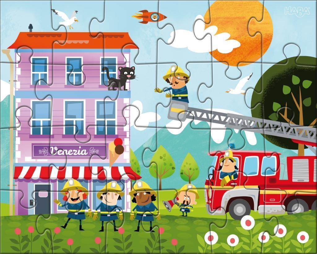 Bild: 4010168238951 | Puzzles Kleine Feuerwehr. 3 Motive je 24 Teile | Stück | Deutsch