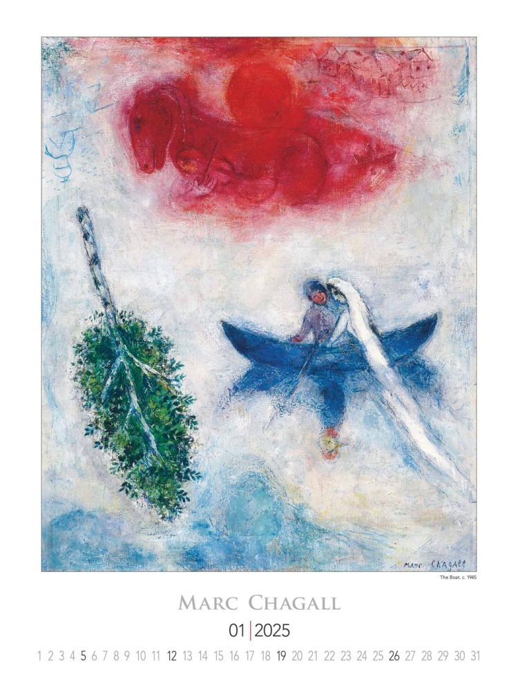 Bild: 4251732344030 | Alpha Edition - Marc Chagall 2025 Bildkalender, 42x56cm, Kalender...