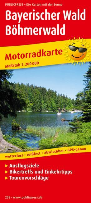 Cover: 9783899202687 | Motorradkarte Bayerischer Wald - Böhmerwald 1 : 200 000 | (Land-)Karte