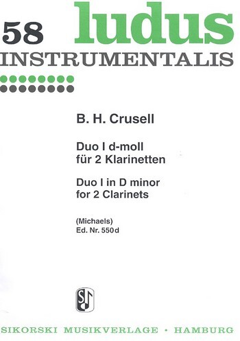 Cover: 9790003005942 | Duo 1 D ( Ludus 58 ) | B.H. Crusell | Buch | Sikorski Edition