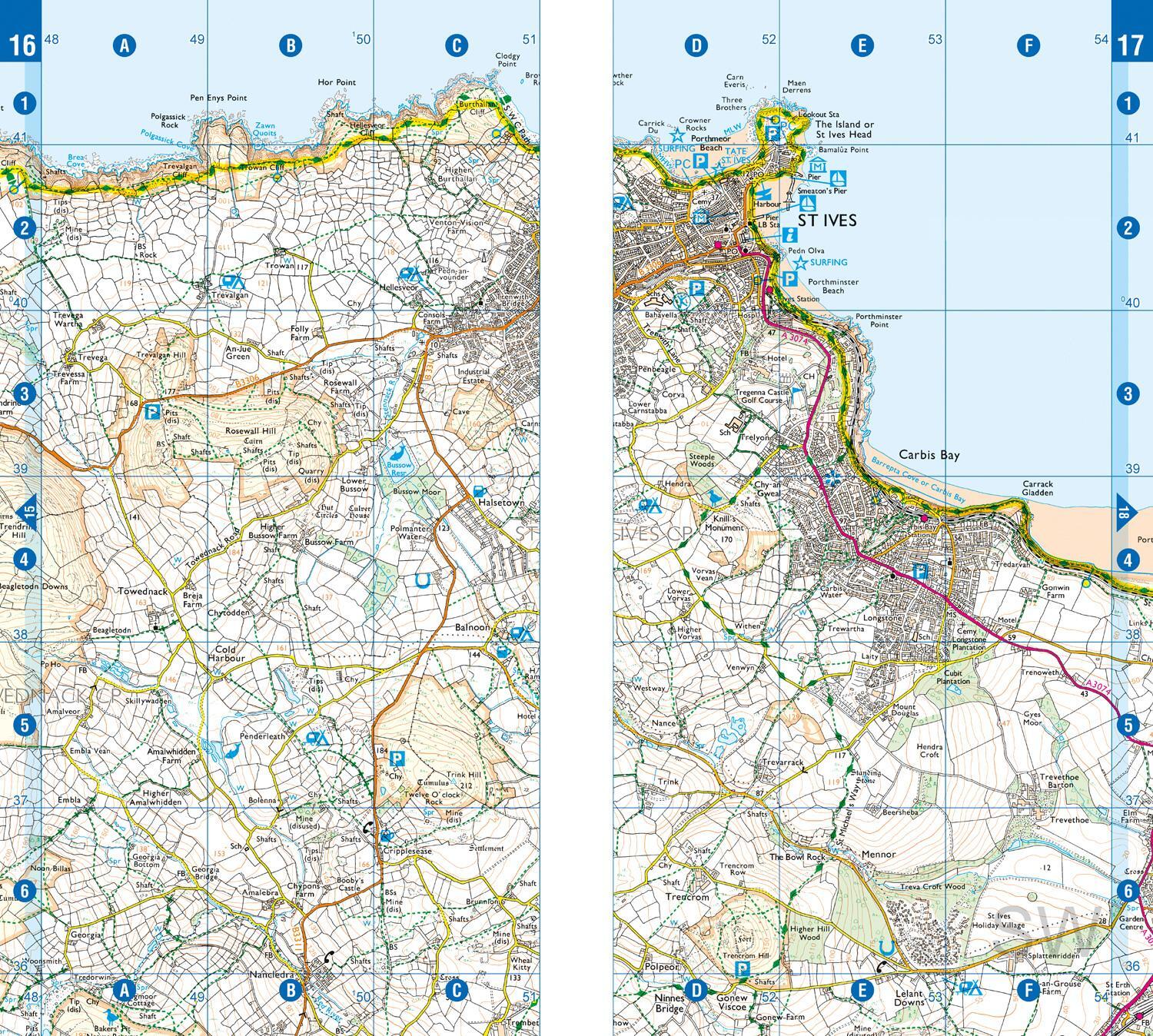 Bild: 9781782571568 | SW Coast Path North Cornwall Adventure Atlas | Taschenbuch | 60 S.