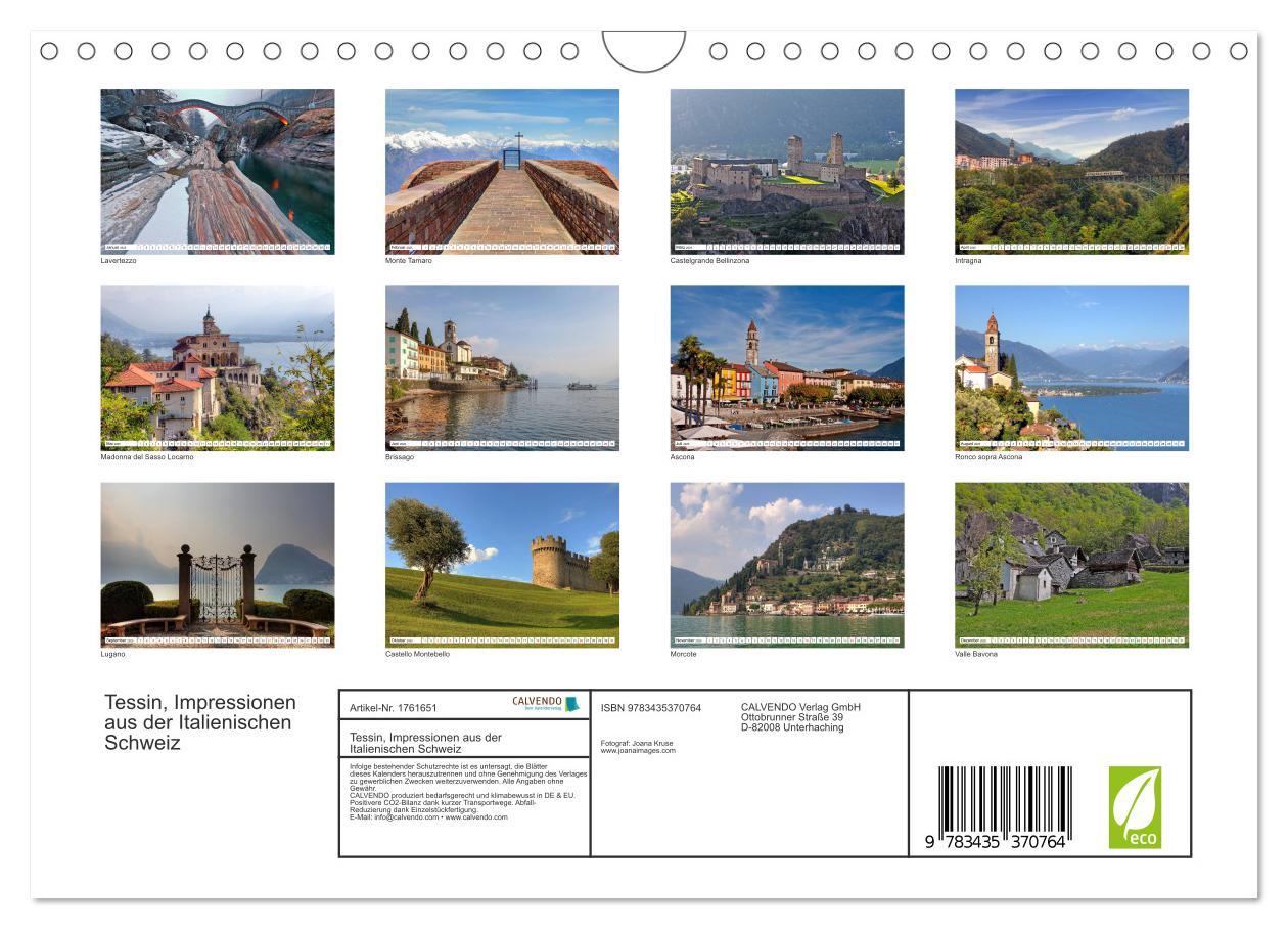 Bild: 9783435370764 | Tessin, Impressionen aus der Italienischen Schweiz (Wandkalender...