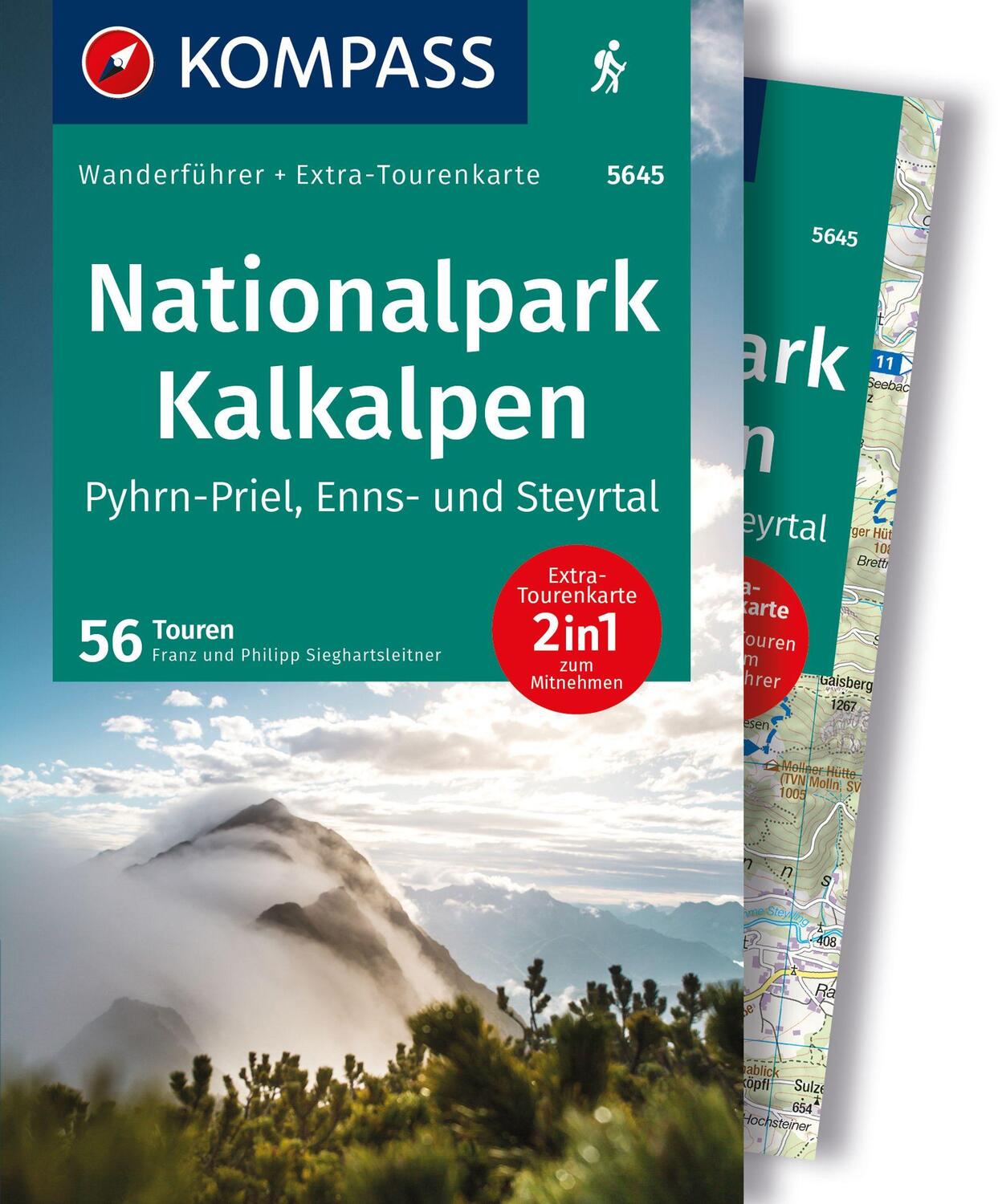 Cover: 9783991542247 | KOMPASS Wanderführer Nationalpark Kalkalpen - Pyhrn-Priel, Enns-...