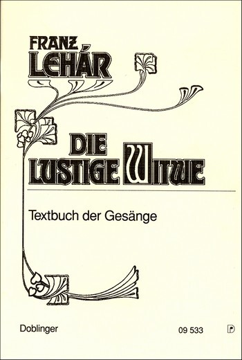 Cover: 9783900035334 | Die lustige Witwe | Operette | Franz Lehár | Buch | Doblinger Verlag