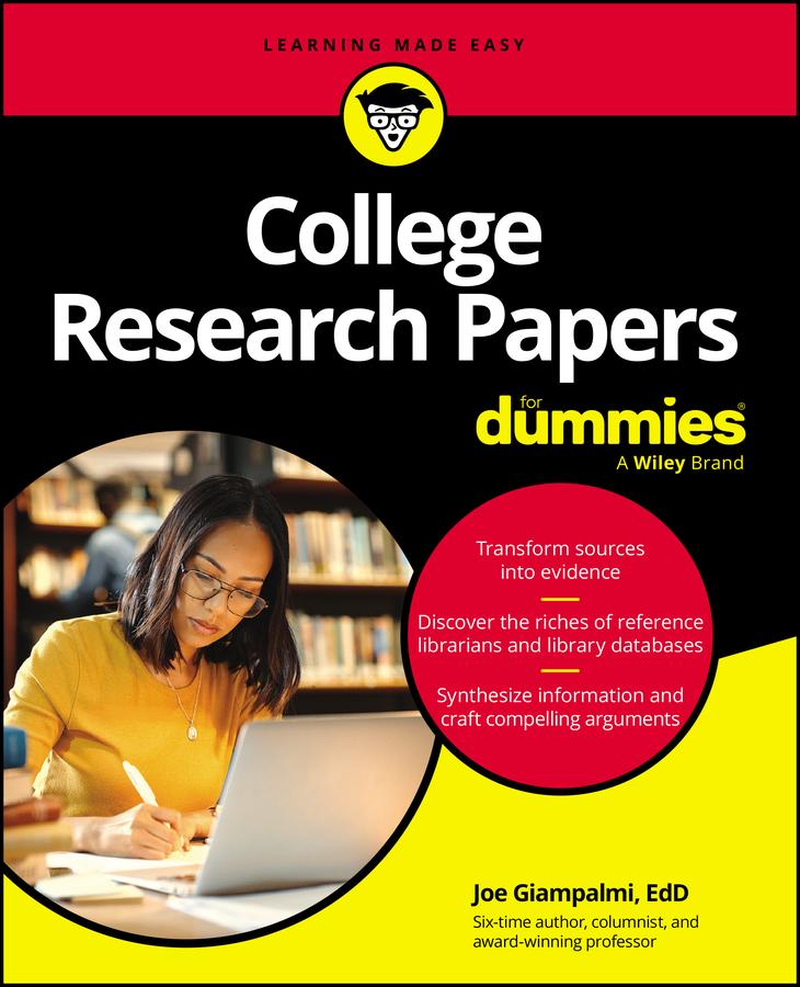 Cover: 9781394191109 | College Research Papers For Dummies | Joe Giampalmi | Taschenbuch