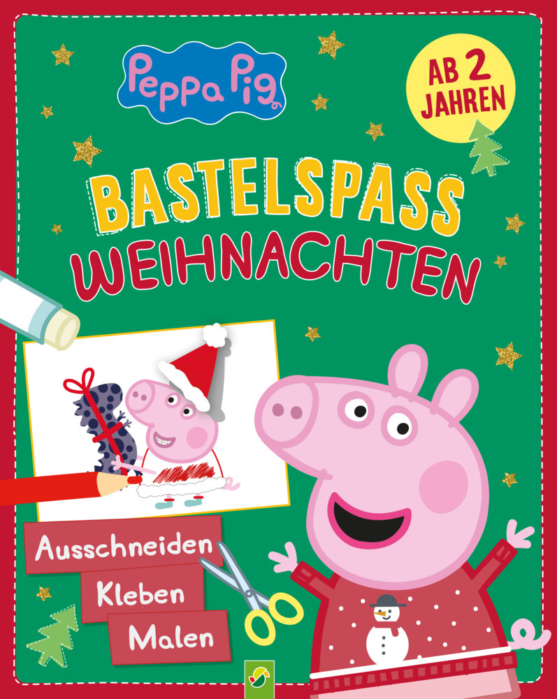 Cover: 9783849932671 | Peppa Pig Bastelspaß Weihnachten: Ausschneiden, Kleben, Malen | Verlag