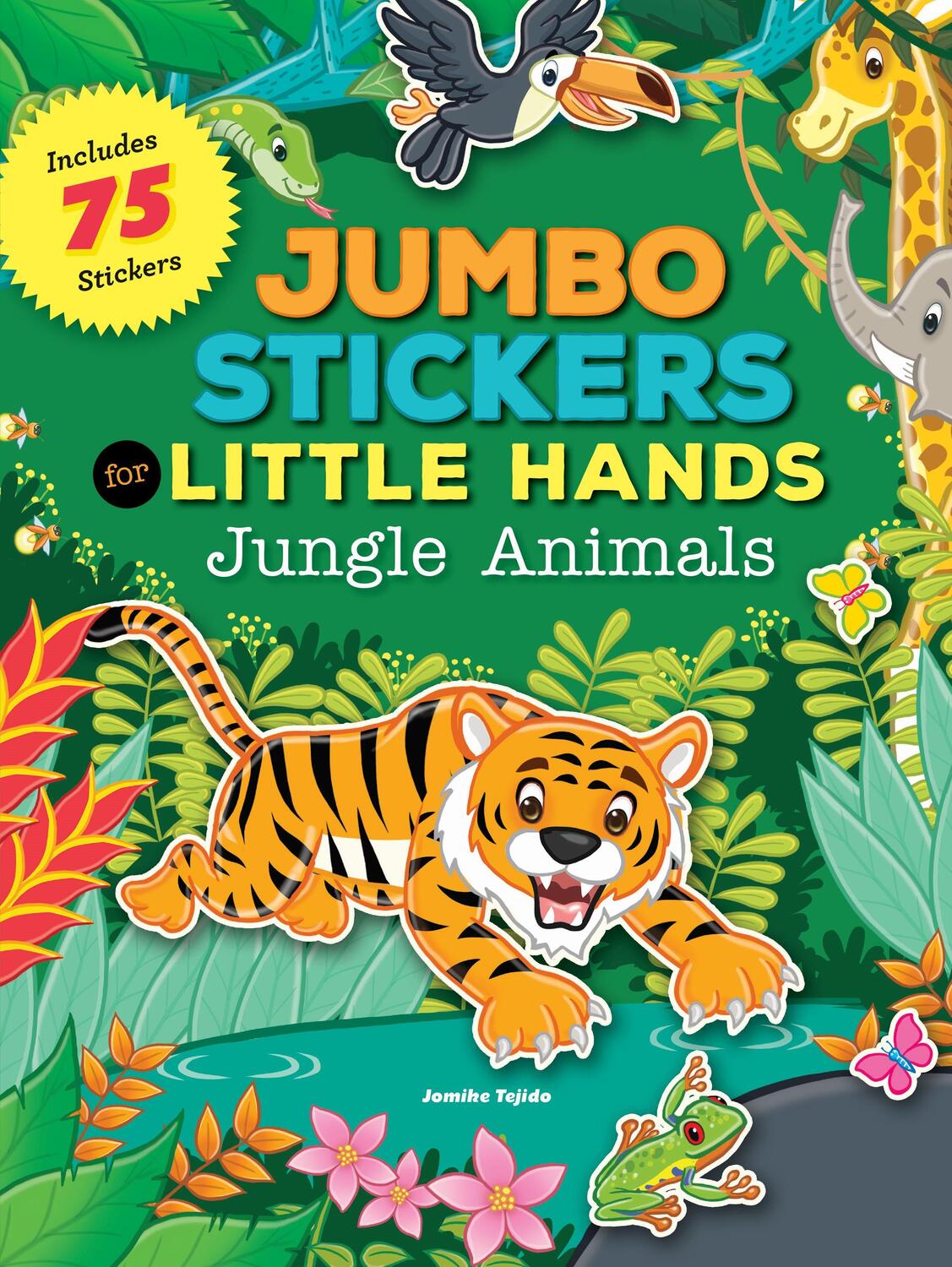 Cover: 9781633221192 | Jumbo Stickers for Little Hands: Jungle Animals | Includes 75 Stickers