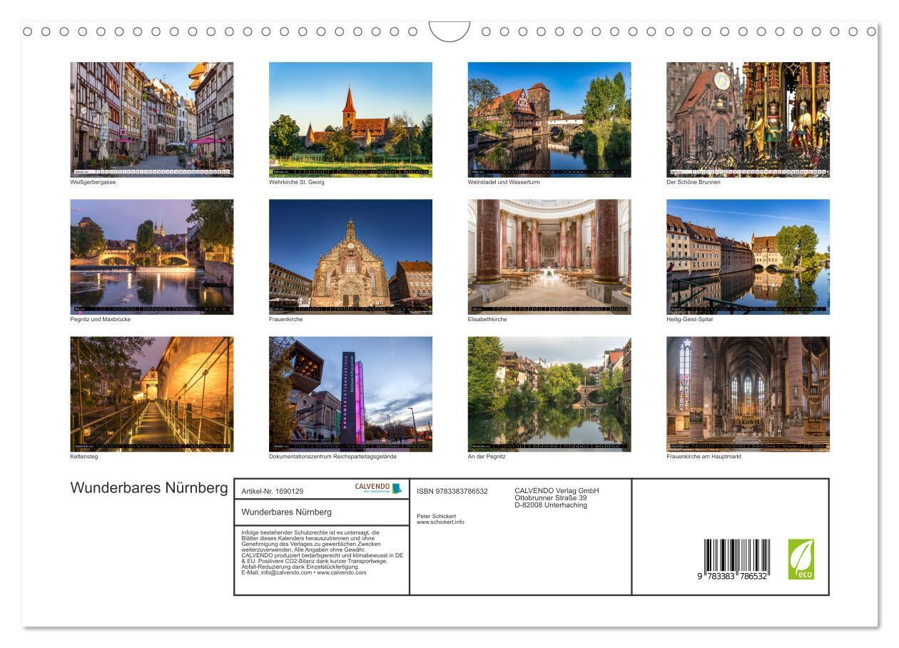 Bild: 9783383786532 | Wunderbares Nürnberg (Wandkalender 2025 DIN A3 quer), CALVENDO...