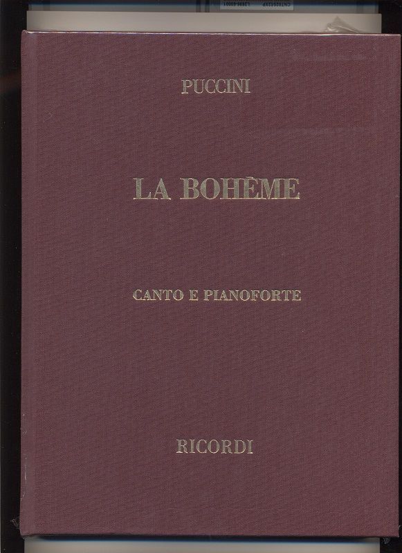 Cover: 9790041370552 | La Bohème Klavierauszug (it, gebunden) | Testo Cantato In Italiano
