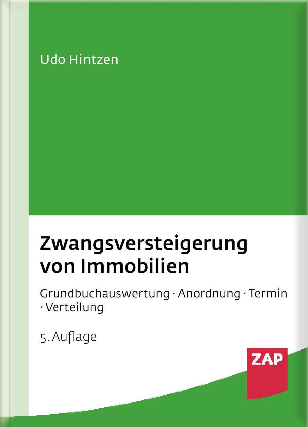 Cover: 9783750800229 | Zwangsversteigerung von Immobilien | Udo Hintzen | Taschenbuch | 2022