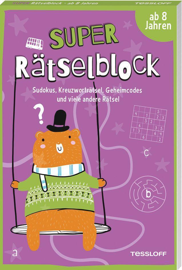 Cover: 9783788644741 | Super Rätselblock ab 8 Jahren.Sudokus, Kreuzwörträtsel, Geheimcodes...