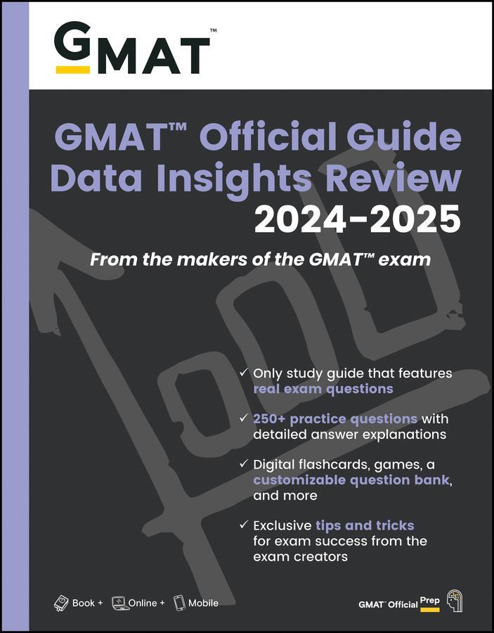 Cover: 9781394260096 | GMAT Official Guide Data Insights Review 2024-2025: Book + Online...