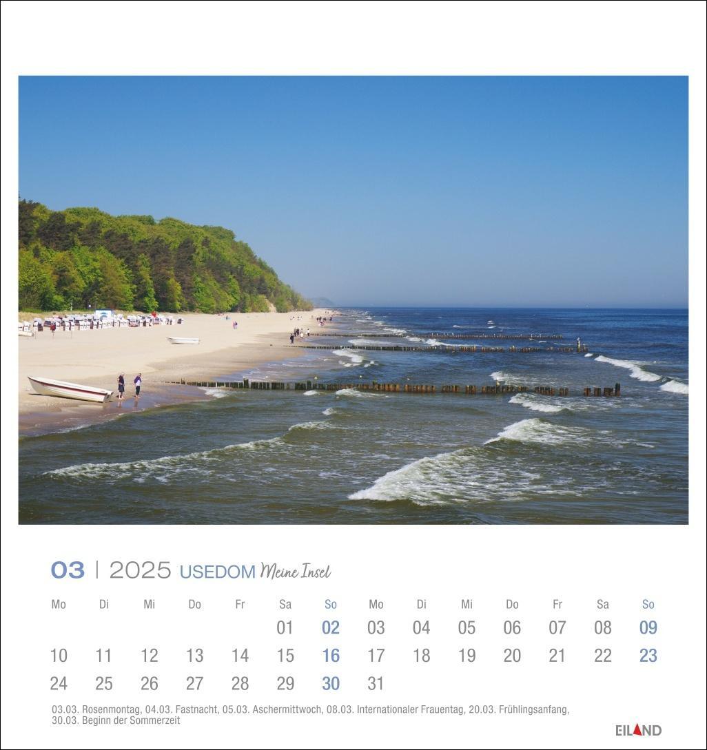 Bild: 9783964023377 | Usedom Postkartenkalender 2025 - Meine Insel | Eiland | Kalender