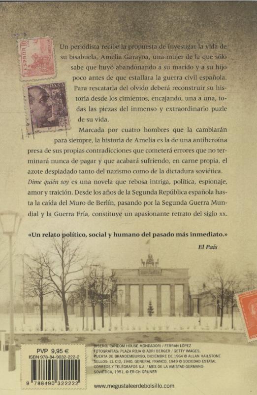 Rückseite: 9788490322222 | Dime quién soy | Julia Navarro | Taschenbuch | Spanisch | 2013
