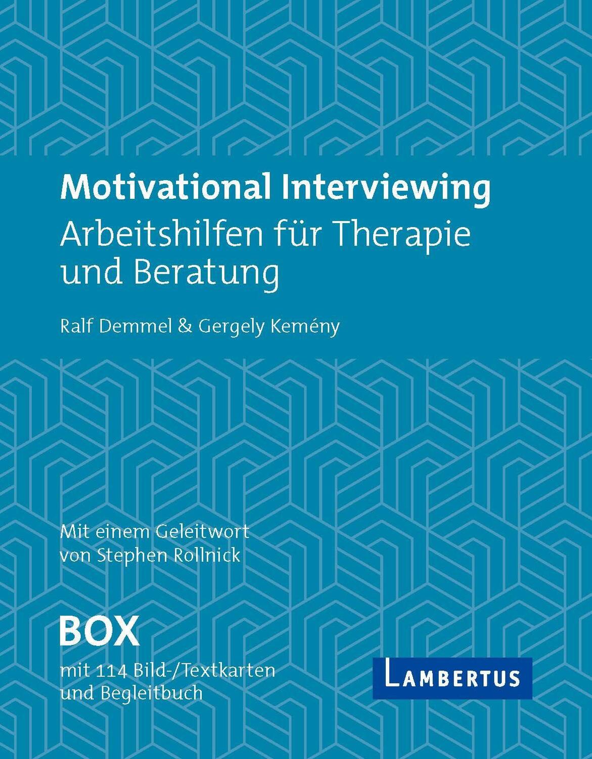 Cover: 9783784133706 | Motivational Interviewing Box mit Fragekarten | Ralf Demmel (u. a.)