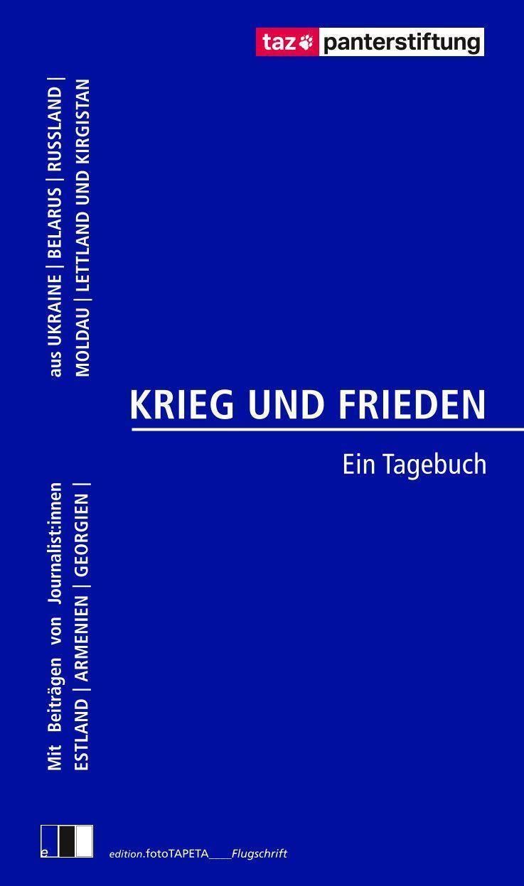 Cover: 9783949262210 | KRIEG UND FRIEDEN | Ein Tagebuch | Tigran Petrosyan | Taschenbuch