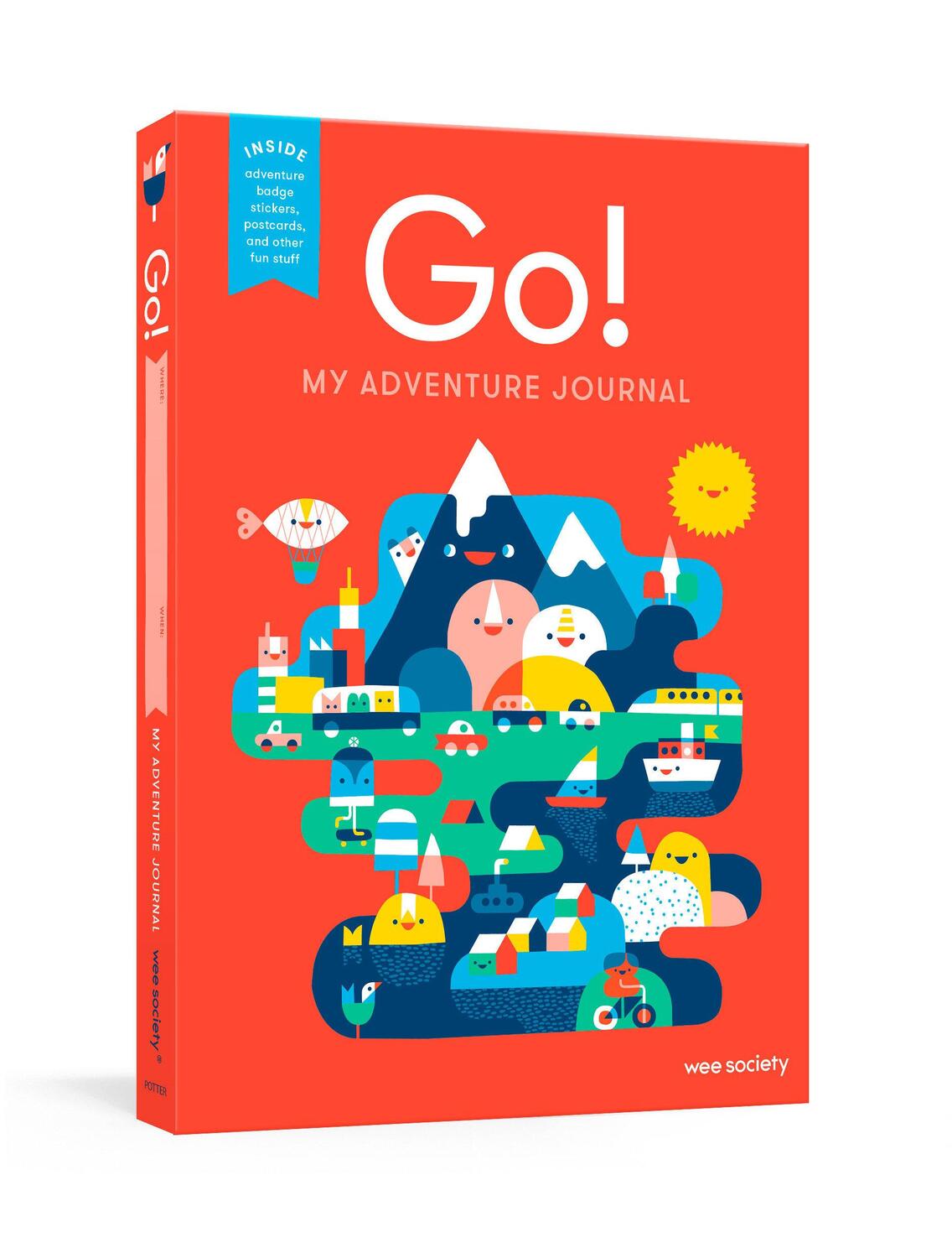 Cover: 9781524763022 | Go! (Red) | A Kids' Interactive Travel Diary and Journal | Wee Society