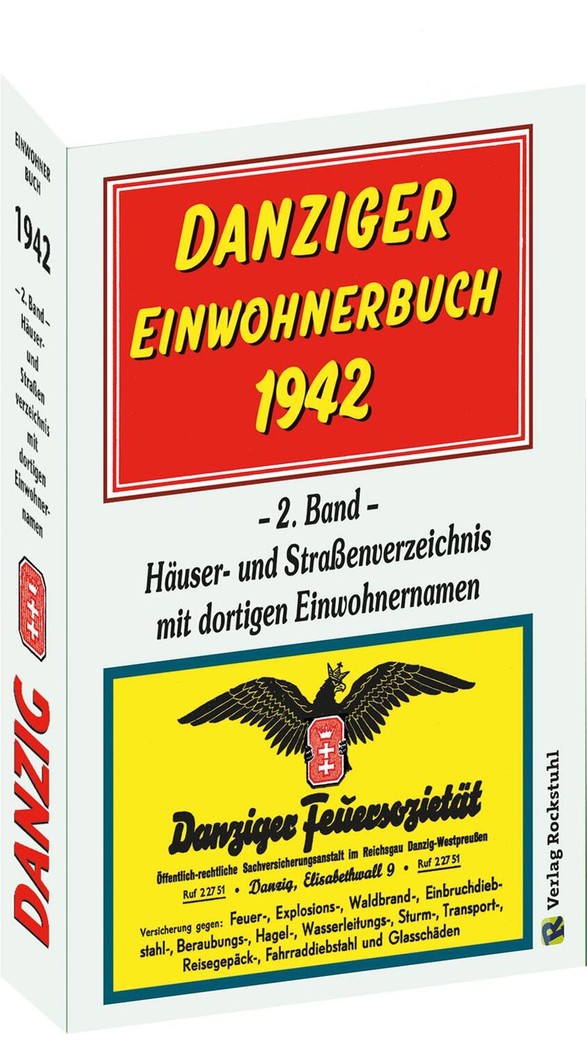 Cover: 9783959663816 | Danziger Einwohnerbuch 1942 - 2. Band | Taschenbuch | 522 S. | Deutsch
