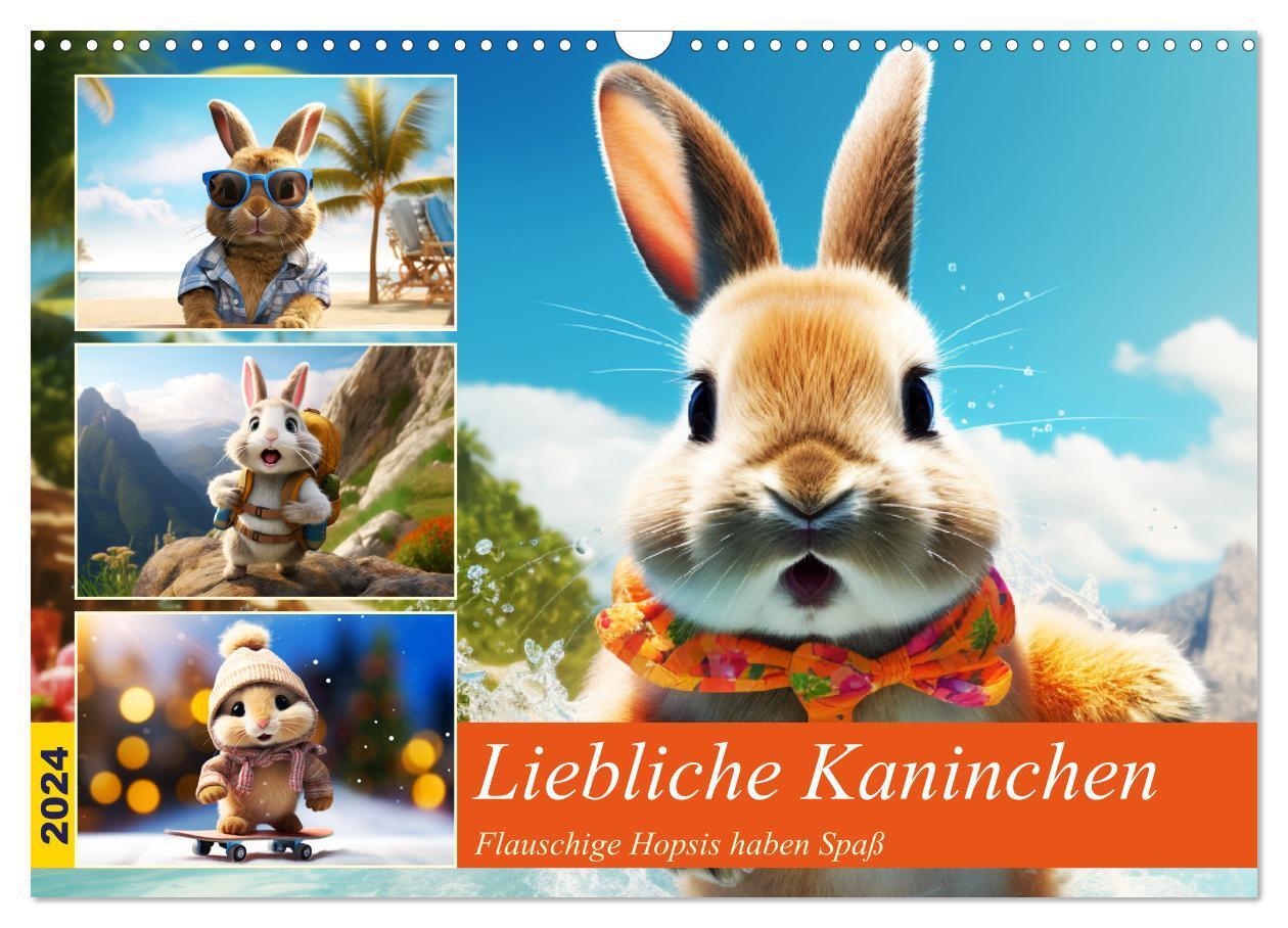 Cover: 9783383757419 | Liebliche Kaninchen. Flauschige Hopsis haben Spaß (Wandkalender...