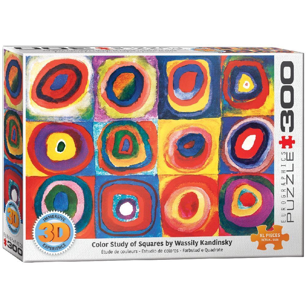 Cover: 628136303231 | 3D - Farbstudie Quadrate von Wassily Kandinsky (Puzzle) | Kandinsky