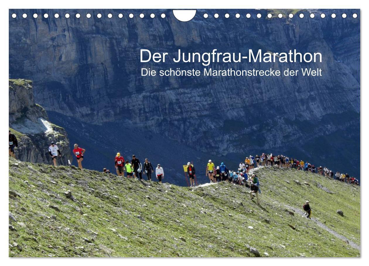 Cover: 9783435823826 | Der Jungfrau-Marathon (Wandkalender 2025 DIN A4 quer), CALVENDO...