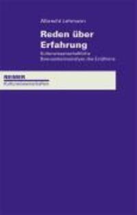 Cover: 9783496028017 | Reden über Erfahrung | Albrecht Lehmann | Taschenbuch | 256 S. | 2007