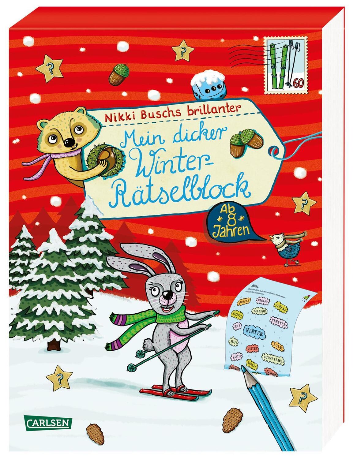 Cover: 9783551160409 | Mein dicker Winter-Rätselblock | Nikki Busch | Taschenbuch | 160 S.