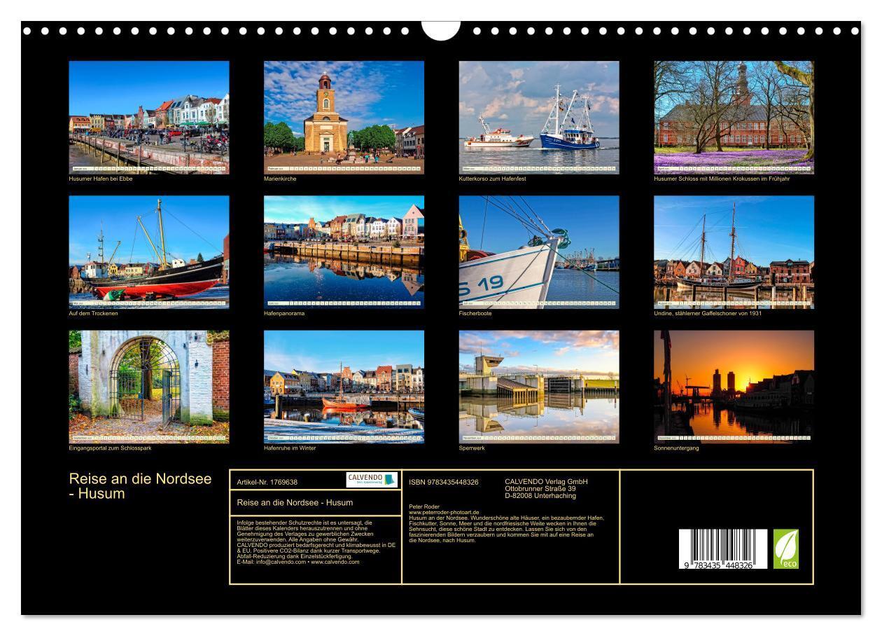 Bild: 9783435448326 | Reise an die Nordsee - Husum (Wandkalender 2025 DIN A3 quer),...