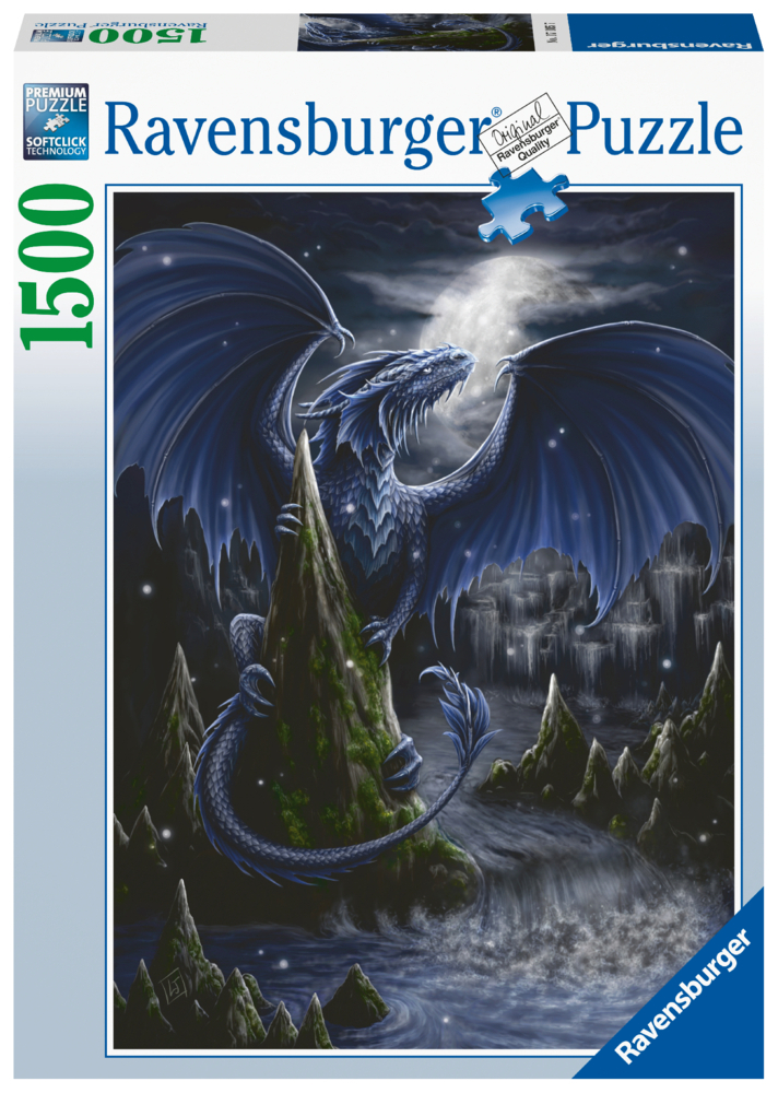 Cover: 4005556171057 | Ravensburger Puzzle - Der Schwarzblaue Drache - 1500 Teile | Spiel