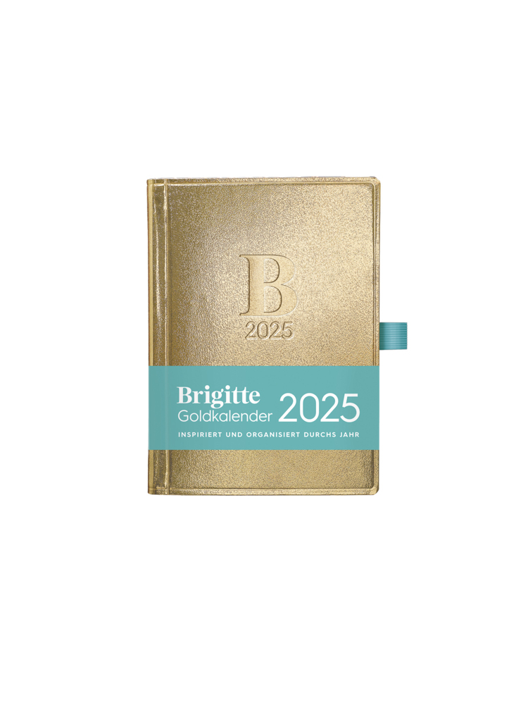 Cover: 4250809653877 | DUMONT - Brigitte Goldkalender 2025 Taschenkalender, 10x14cm, der...