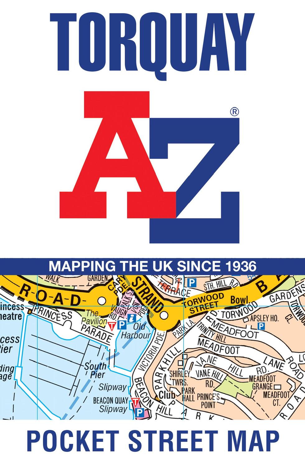 Cover: 9780008445126 | Torquay Pocket Street Map | A-Z Maps | Buch | Karte/Landkarte | 2021