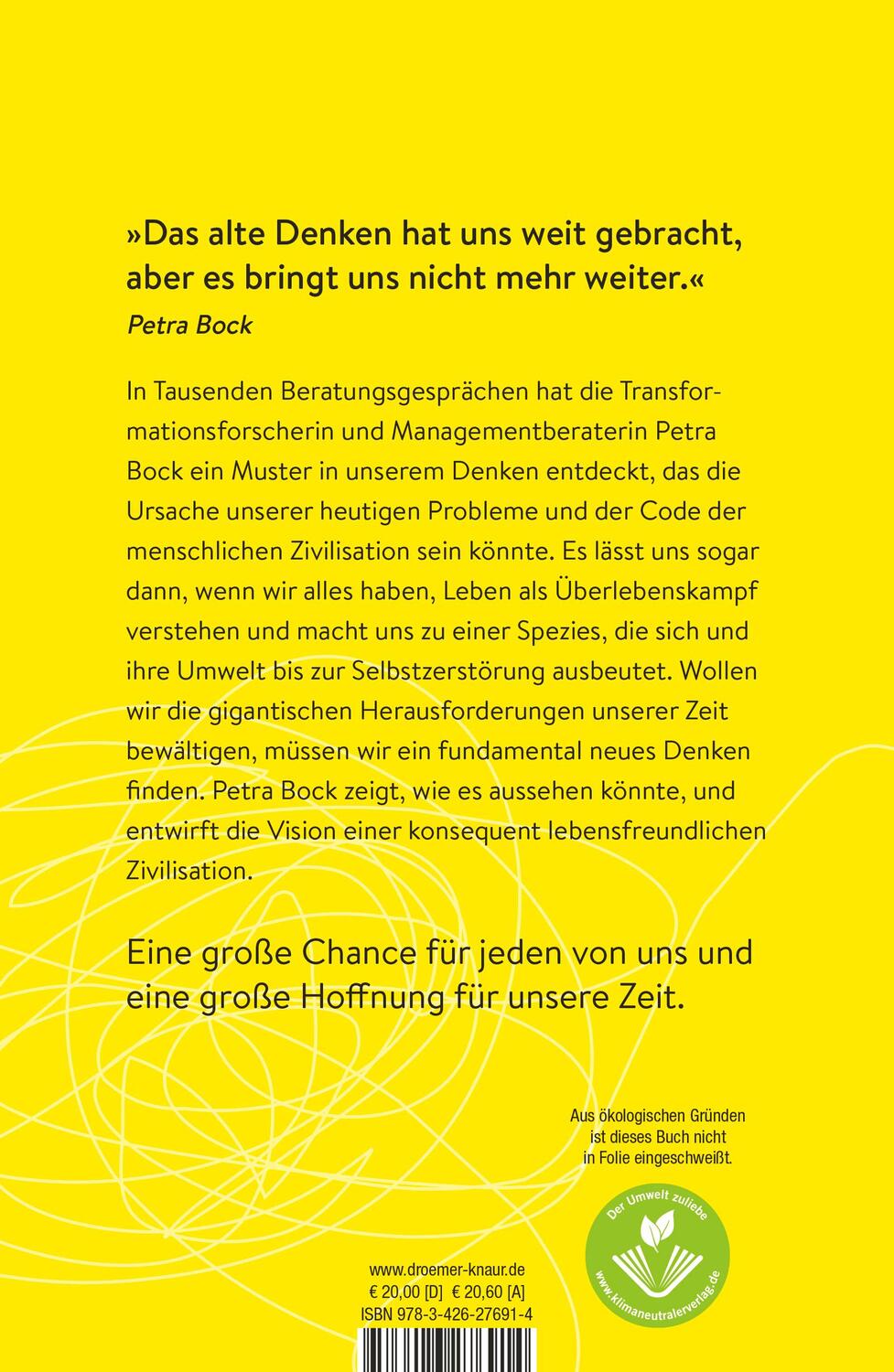 Rückseite: 9783426276914 | Der entstörte Mensch | Petra Bock | Buch | 320 S. | Deutsch | 2020