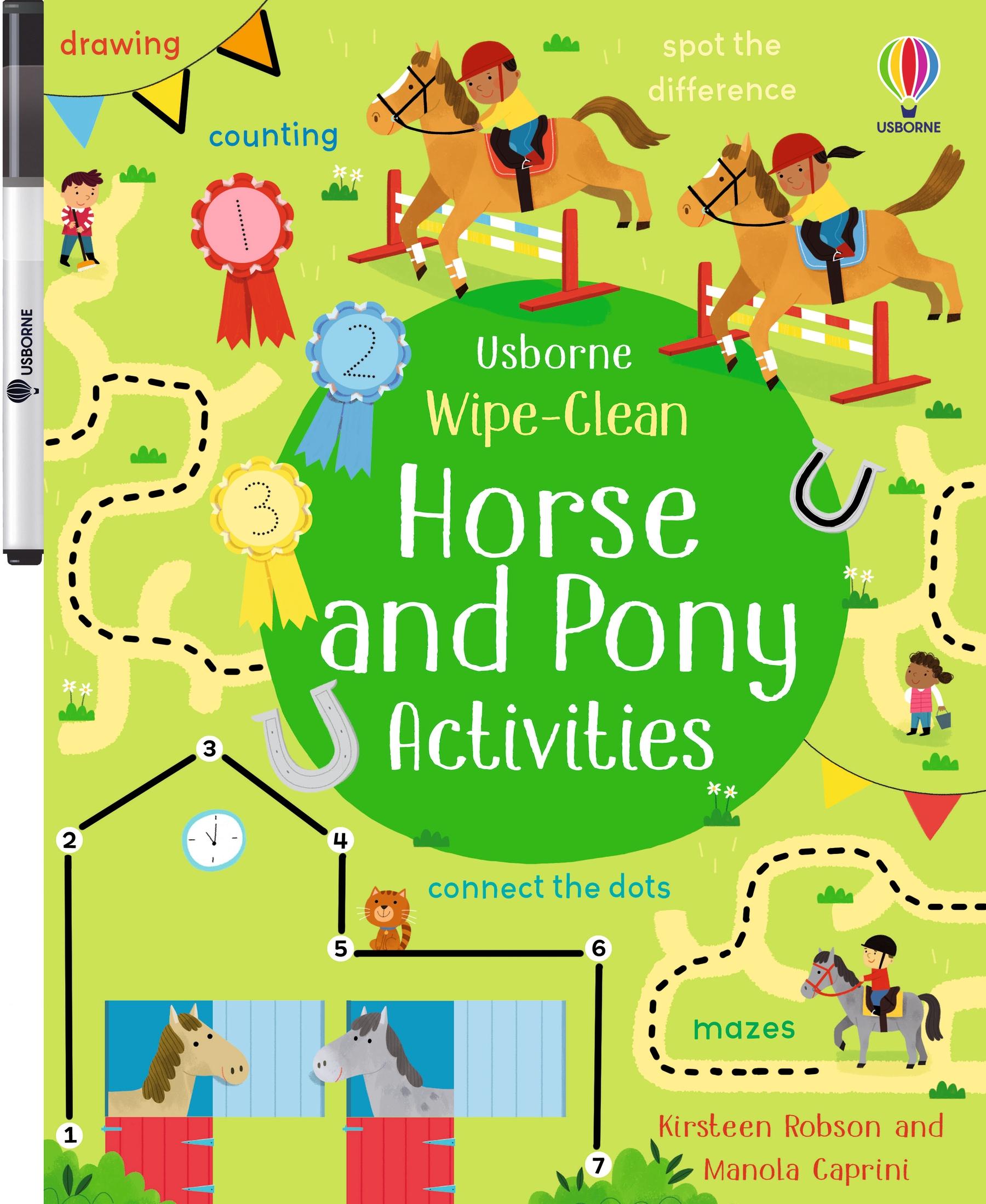 Cover: 9781474989015 | Wipe-Clean Horse and Pony Activities | Kirsteen Robson | Taschenbuch