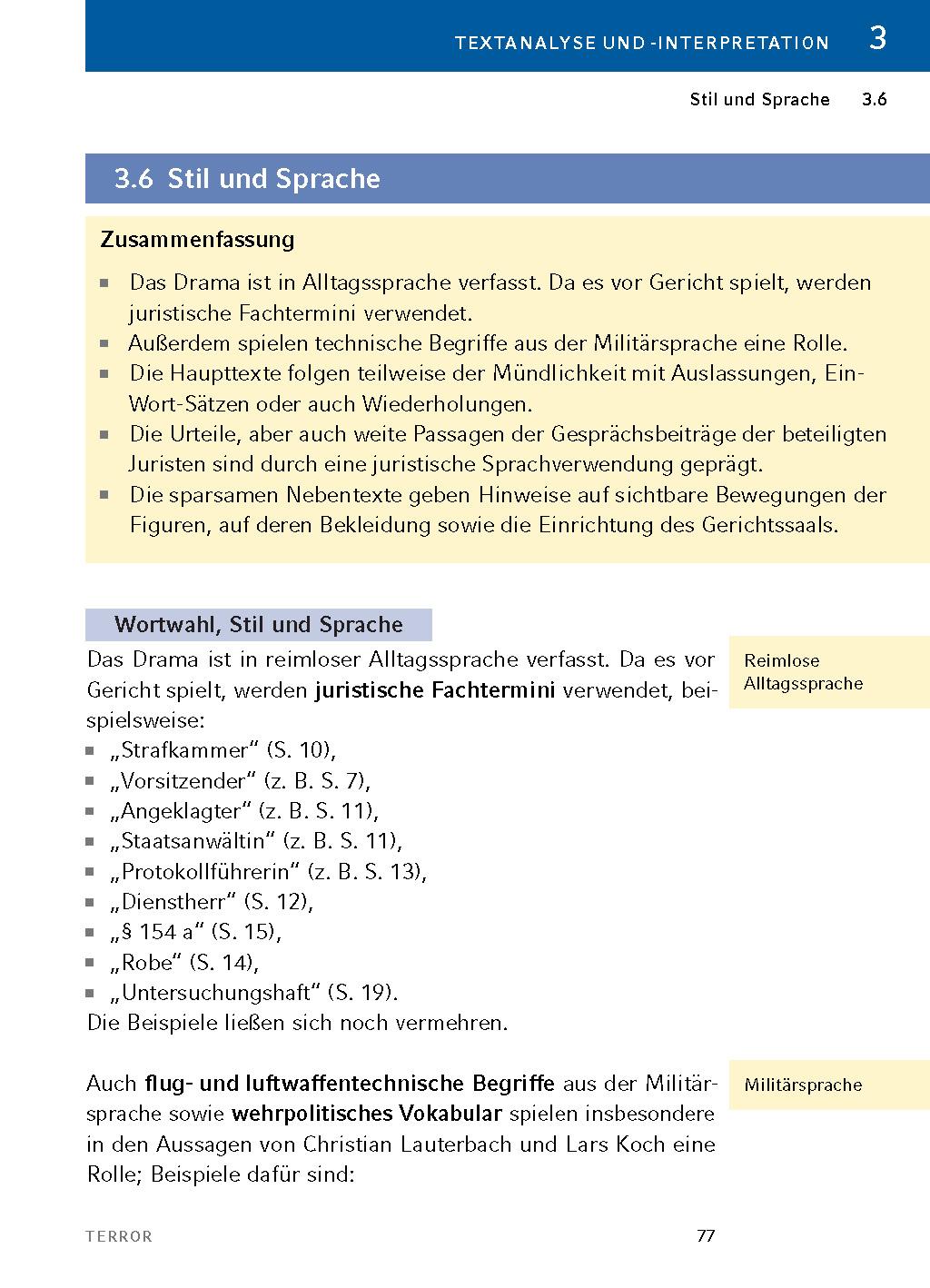 Bild: 9783804420946 | Terror - Textanalyse und Interpretation | Ferdinand von Schirach